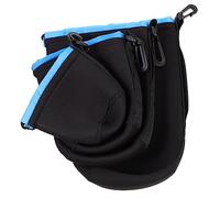 POPETPOP 4 Pièces Sacoche pour Objectif Photo Néoprène Étanche Housse de Rangement pour Objectifs Appareil Photo DSLR Protection Chocs et Rayures
