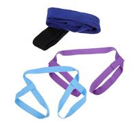 POPETPOP 4 pièces Sangle de Yoga Multi-usage pour Transport Tapis et Exercices Ceinture Extensible pour Étirement Renforcement et Stockage Facile Léger et Portable pour Fitness et Pilates