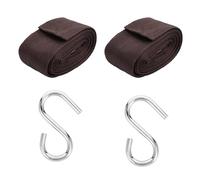 POPETPOP 4 pièces Sangles de Fixation Hamac Arbre Nylon Ultra Résistantes avec Crochets S Kit pour Balançoire et Hamac Extérieur Installation sans Perçage Protection des Arbres Facile à