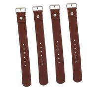 POPETPOP 4 Pièces Sangles De Panier De Vélo Boucle en Cuir De Panier De Vélo Sangle De Panier en Osier De Vélo Réglable pour Panier De Vélo (Marron)