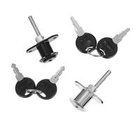 POPETPOP 4 pièces Serrure à Points Triple Action Alliage de Zinc pour Meubles Lot de Verrouillage Sécurisé pour Bureau et Armoire Compatible Métal et Bois Installation Facile