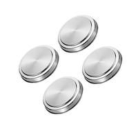 POPETPOP 4 pièces Set de Couvre Brûleurs Ronds Acier Inoxydable Protection Facile à Nettoyer pour Plaque de Cuisson Électrique Accessoire Cuisine Élégant et Pratique