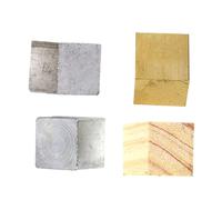 POPETPOP 4 pièces Set de Cubes de Densité et Bois Équipement Éducatif pour Expérience Physique et Comparaison des Matériaux