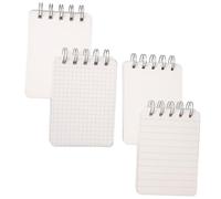 POPETPOP 4 pièces Spiral Bound Index Cards Multi-use Note Pad With Blank Lined Grid Dot Paper For Students Home School Office