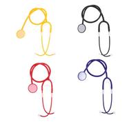POPETPOP 4 Pièces Stéthoscopes DIY pour Garçon Fille Dapprentissage Précoce pour Jeu de Rôle Infirmier Accessoires Science et Expériences Manuelles pour École