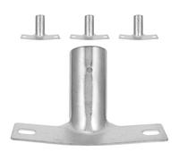 POPETPOP 4 Pièces Support de Manche à Balai en Fer Argenté Prise Confortable et Compatibilité Polyvalente pour Accessoires de Nettoyage Ménager