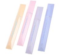 POPETPOP 4 Pièces Surligneur Stylo Marqueur en Plastique, Pointe Souple, Écriture Fluide, Anti-fuite, Prise en Main Confortable, pour Journal et Marquage, Étudiants
