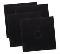 POPETPOP 4 pièces Tapis de Protection pour Cuisinière à Gaz Réutilisables Résistant à Haute Température Huile Facile à Nettoyer Protège Brûleurs de Gaz