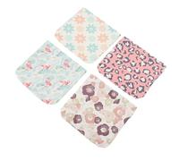 POPETPOP 4 pièces Trousse Maquillage Portable Mini Sac Cosmétique PU Cuir Squeeze Top Petit Pochette Voyage pour Femme et Fille