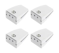 POPETPOP 4 Pinces pour Cloisons de Bureau en Alliage D'aluminium, Clips de Séparation Écran de Bureau, Supports Robustes pour Écran Plat, Fixation pour Salles de Réunion et Bureaux