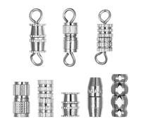 POPETPOP 40 Fermoirs à Vis en Laiton pour Bijoux Connecteurs et Embouts pour Bracelets et Colliers Lot de Fournitures DIY pour Création et Réparation de Bijoux Accessoires Polyvalents