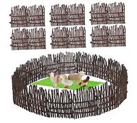 POPETPOP 40 pièces Panneaux de Clôture de Ferme Réalistes pour Animaux Accessoires de Jeu pour Étable et Figurines de Chevaux Clôture avec Connecteurs