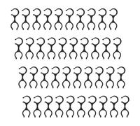 POPETPOP 40 Pièces Plastic Pole Clips for Trekking Poles Double Walking Stick Clamps for Outdoor Trekkers and Hikers