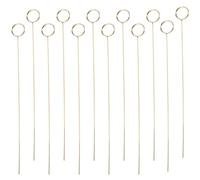 POPETPOP 40 Pièces Porte-Cartes en Fer Doré Rond, Pince à Mémo Multifonction Légère, pour Art Floral et Décoration de Table Simple et Élégante
