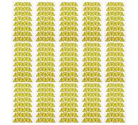 POPETPOP 400 pièces Lot de Autocollants Vinyle Triangle Jaune Foudre Norme pour Avertissement Électrique Extérieur Intérieur Étiquettes Adhésives Résistantes à Eau et Aux Rayures Faciles à