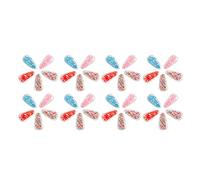 POPETPOP 40pièces Appliques Mouvant Matériel De Bricolage Pinces à Cheveux Transparentes Soi-même Épingles à Cheveux Rafraîchissantes Pour Diy