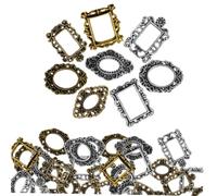 POPETPOP 40pièces Cadre Photo pour Nail Art Baroque Mini Cadre Métal Simple et Pratique pour Professionnels et Particuliers