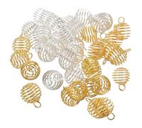 POPETPOP 40pièces Pendentifs à Boules à Ressort Pour Fabrication De Bijoux Breloques Pour Bracelets Et Boucles Oreilles Accessoires De Bijouterie Avec Motif Lanterne
