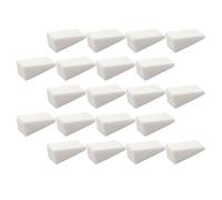POPETPOP 48 Pièces Éponge à Manucure Cosmétique de Coin Blanche, Éponge Douce, Résistante et Adaptée aux Femmes pour Nail Art Dégradé Facile