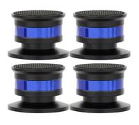 POPETPOP 4pcs Pieds D'isolation pour Haut-parleurs et Lecteurs CD Amortissement Élevé et Hauteur Réglable en Bronze et Caoutchouc pour Réduire Les Vibrations