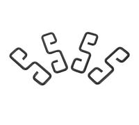 POPETPOP 4pièces Adaptateur De Gouttière Clip pour Chaîne De Pluie Support Extérieur pour Drainage Crochet De Fixation pour Gouttière Lot pour Maison Et Commerce