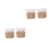POPETPOP 4pièces Cache-Pots Papier Tressé pour Pots Décoratifs De Plantes Intérieurs pour Décoration De Maison Et Jardin
