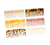 POPETPOP 4pièces Lot De Peignes Démêlants Acétate Antistatique Rectangulaires Confortables Et Adaptés Aux Cheveux Épais Ondulés Et Bouclés Pour Usage Maison Et Salon