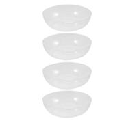 POPETPOP 4pièces Lot de Plateaux de Pesée Plastique Transparents pour Balance Numérique Bol de Cuisine Léger et Résistant Plateau de Pesée Alimentaire Portable avec Marquages Précis