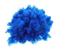 POPETPOP 4pièces Perruque de Clown Bleue Style Disco Années Lot de Perruques Afro Bou s Accessoires de Déguisement pour Halloween Carnaval Cosplay