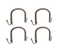 POPETPOP 4pièces Poignée de Théière Rotin Tressé Poignée de Remplacement U-forme Ergonomique et Résistante Chaleur Compatible avec Théières Céramiques Japonaises et Bouilloires Argile