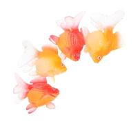 POPETPOP 4pièces Poisson Rouge Miniature Décoratif Faux Poissons Plastique pour Aquarium Petite Figurine De Carpe Koï Réaliste