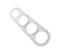 POPETPOP 4trous Outil de Mesure de Pâtes Acier Inoxydable Règle à Spaghetti Précise et Facile à Utiliser pour Contrôle des Portions Cuisine Professionnelle et Domestique