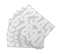 POPETPOP 5 Feuilles Autocollant Numéro de Maison en Vinyle Adhésif 3 | Pose Autocollante, Retrait sans Résidu, Résistant aux Intempéries, pour Porte, Fenêtre et Adresse