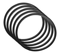 POPETPOP 5 Pièces Anneau de Couvercle en Silicone pour Bouteille | Joint D’étanchéité, Compatible Couvercle de Bouteille et Boîte-repas, Accessoire Indispensable, Silicone Réutilisable