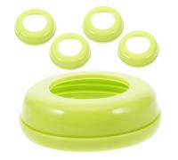 POPETPOP 5 pièces Anneau de Remplacement pour Biberon Large Compatible Collier à Vis Étanche pour Biberons Deuxième et Troisième Génération Anneau de Protection Réutilisable pour Tétine