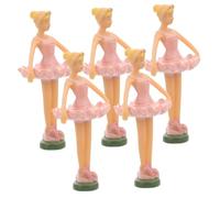 POPETPOP 5 pièces Ballet Doll Set for Music Box Decoration Dancing Ballerina Figurines with Sophisticated Skirts Ballet Dancer Ornaments for Collection Display