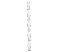 POPETPOP 5 Pièces Bouteille Verre Transparent avec Bouchon Liège Vase Décoratif Forme de Poisson pour DIY et Stockage Objets