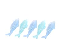 POPETPOP 5 pièces Brosse Nettoyage Ongles Petite Forme Dauphin Brossette Robuste Multifonction pour Poussière et Soins des Ongles Outil Pratique pour Manucure et Pédicure Couleur Aléatoire