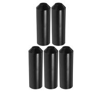 POPETPOP 5 Pièces End Cap Heat Shrink Tubing With Spiral Adhesive For Rope Iron Rod Cable Wire Outdoor Electrical Insulation Seal