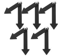 POPETPOP 5 pièces Enseigner Pointeurs Horloge Plastique pour Classe DIY Apprentissage Lecture Accessoires Scolaires Garçon Fille