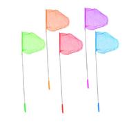 POPETPOP 5 pièces Filets pour Garçon Fille Filet Attrape-Insectes avec Manche Antidérapant Outils Extérieurs Sûrs pour Attraper Lépidoptères Insectes et Petits Poissons Couleur Aléatoire