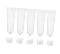 POPETPOP 5 pièces Flacon Rechargeable Lot de Bouteilles de Voyage Squeeze pour Shampooing Lotion Crème et Tonique pour Activités Extérieur Voyages