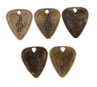 POPETPOP 5 pièces Médiators Alliage de Zinc pour Guitare Plectres Pratiques et Décoratifs pour Guitare Folk Électrique et Ukulélé Accessoires Instruments Musique
