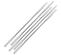 POPETPOP 5 pièces Spatule Acier Inoxydable pour Maquillage Mélangeur Professionnel pour Fond de Teint Blush et Vernis à Ongles Outil de Mélange Cosmétique Polyvalent pour Visage et Nail