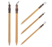 POPETPOP 5 Pièces Stylo Plongeant Bambou pour Calligraphie, Écriture, | Traits Fins ou Larges, Choix de Cinq Pointes, Portable, Usage Maison et Croquis Extérieur