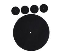 POPETPOP 5 Pièces Tapis pour Tourne Disque Antistatique Feutrine Protectrice Vinyle Épaisseur des Frottements et Antipoussière Accessoire Audio Maison et Dj