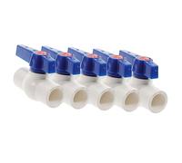 POPETPOP 5 pièces Vannes à Boule Étanches pour Purificateur Eau Vannes de Coupure pour Irrigation et Connexion de Tuyaux