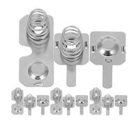 POPETPOP 5 Sets Plaque de Nickelage Ressort de Batterie AA Conversion Positive pour Compteurs de Gaz et Débitmètres Acier Inoxydable Argenté Installation Facile