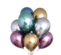 POPETPOP 50 pièces Ballons Latex Métalliques de Décorations Festives et Fournitures de Fête Couleurs Mélangées