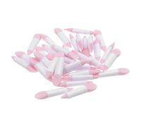 POPETPOP 50 Pièces Brosse Silicone Maquillage et Yeux Applicateur Double Embout Paillettes Spatule Masque Portable et Doux pour Fards Crème et Rose